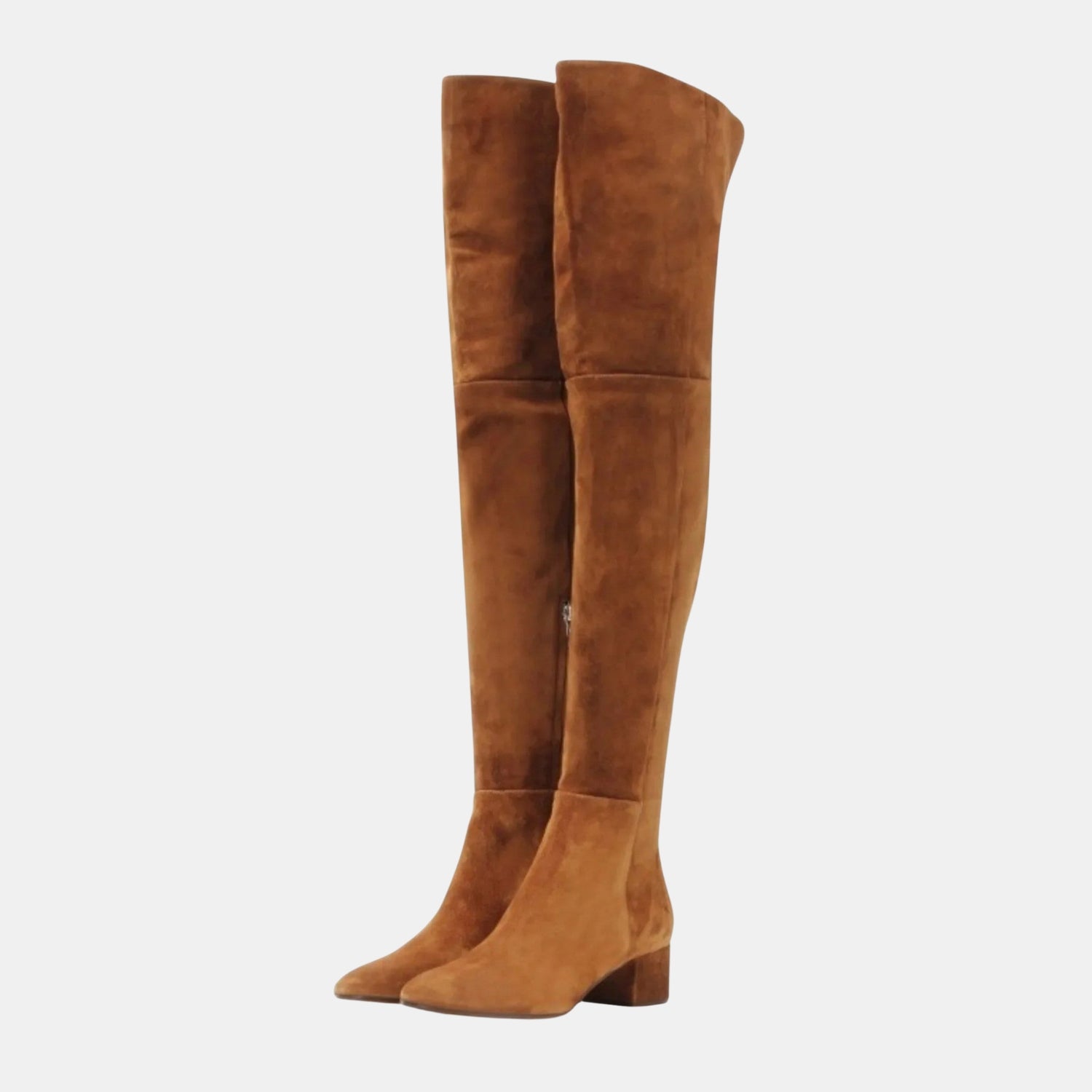 Damen Overknee-Winterstiefel aus Synthetik-Veloursleder von Orren & Valé 
