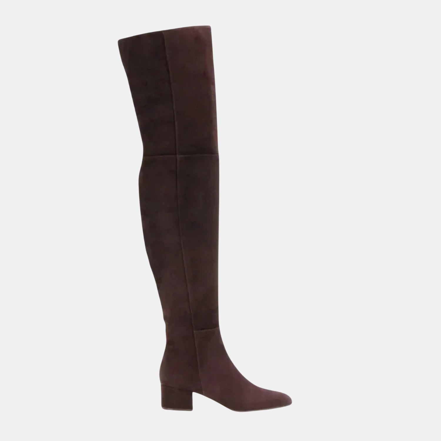 Damen Overknee-Winterstiefel aus Synthetik-Veloursleder von Orren & Valé 