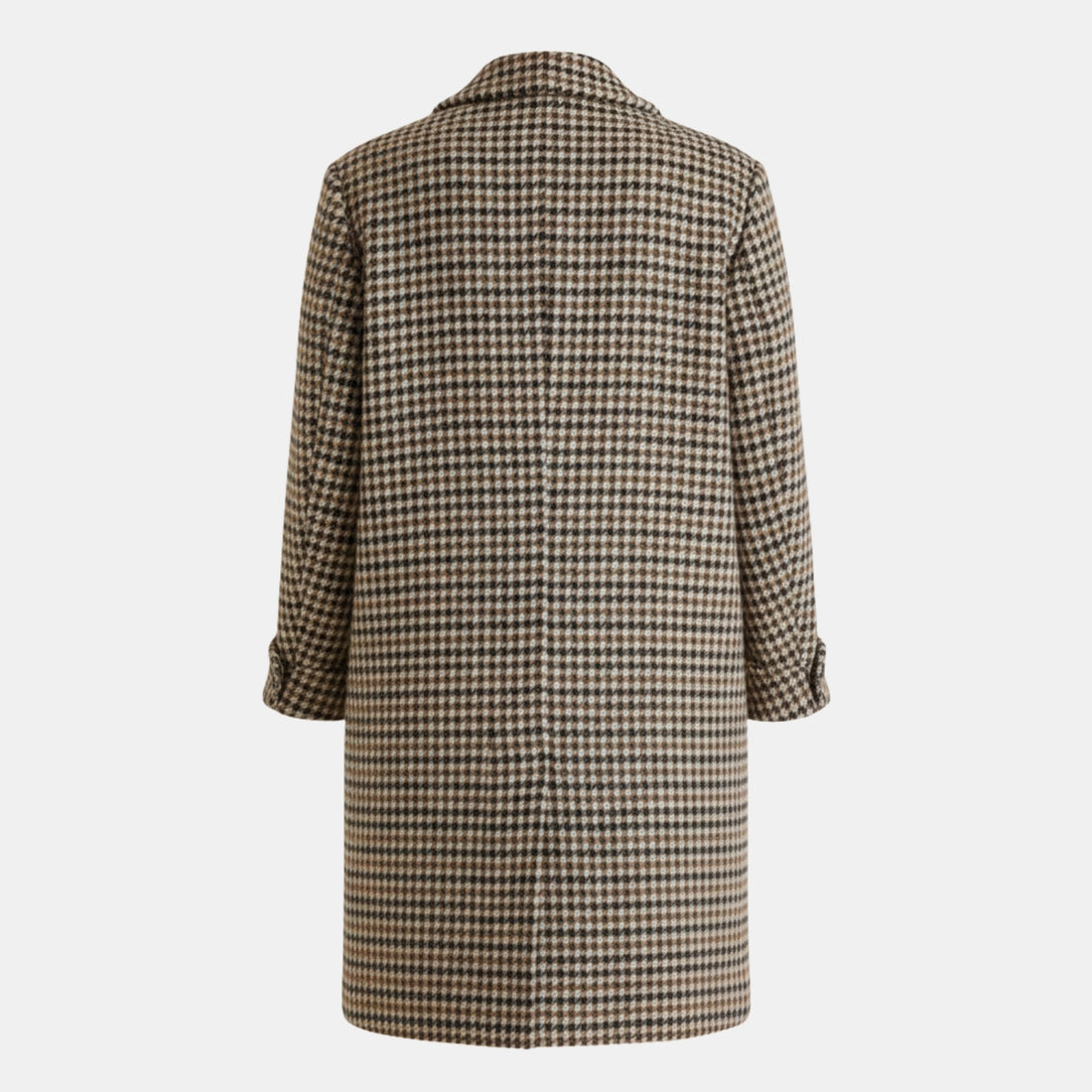 Damen Oversize-Blazer im Hahnentritt – Wollmix, Doppelreiher, Vintage-Look von Orren & Valé 