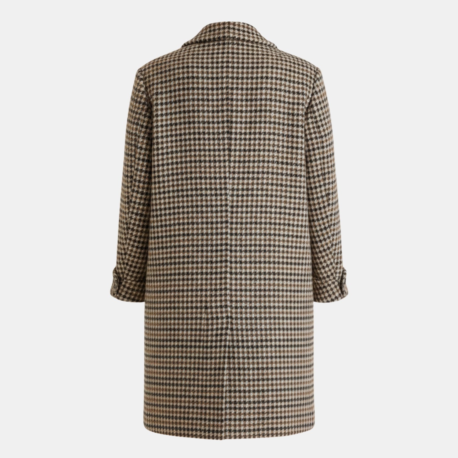 Damen Oversize-Blazer im Hahnentritt – Wollmix, Doppelreiher, Vintage-Look von Orren & Valé 