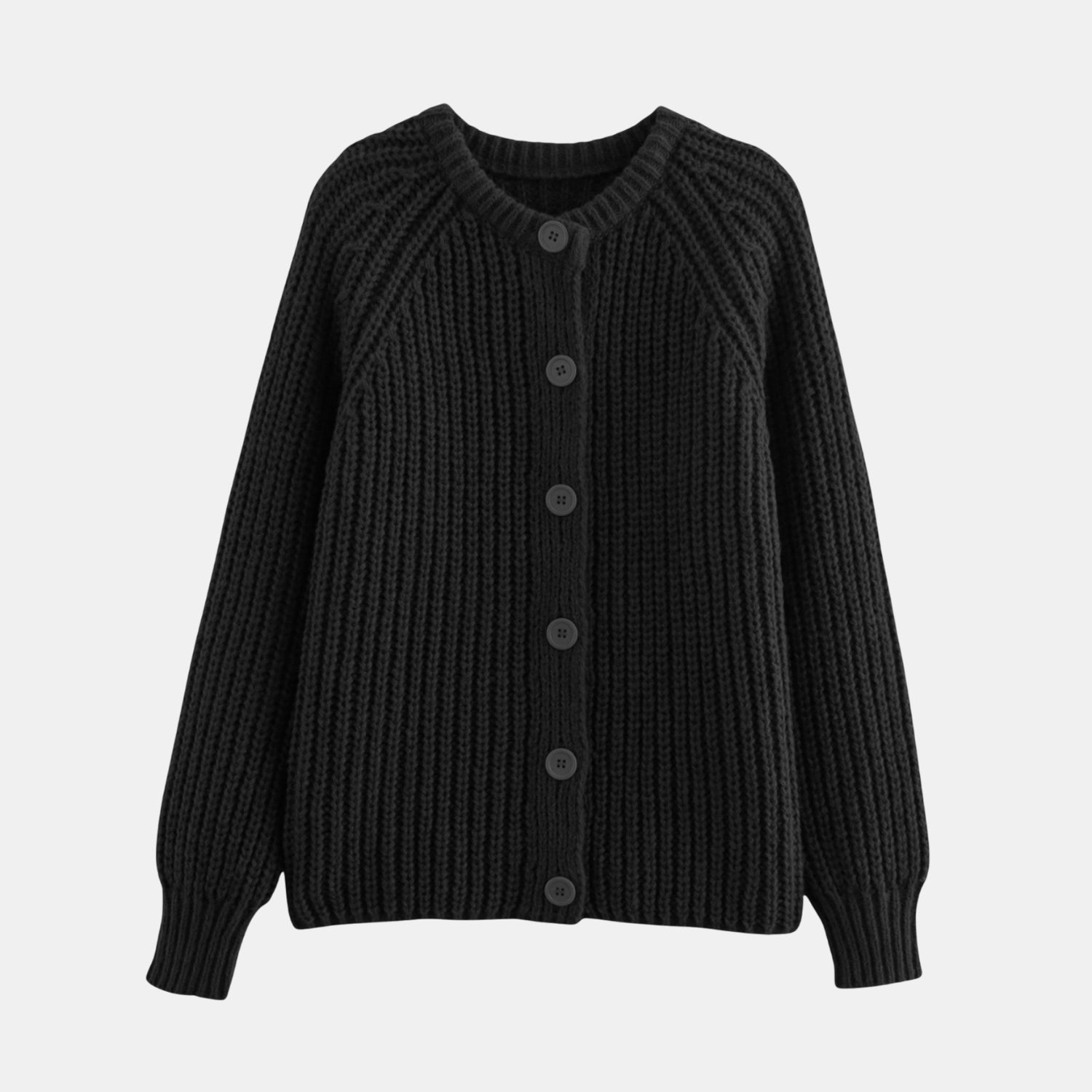 Damen Vintage Rundhals-Strickcardigan von Orren & Valé 