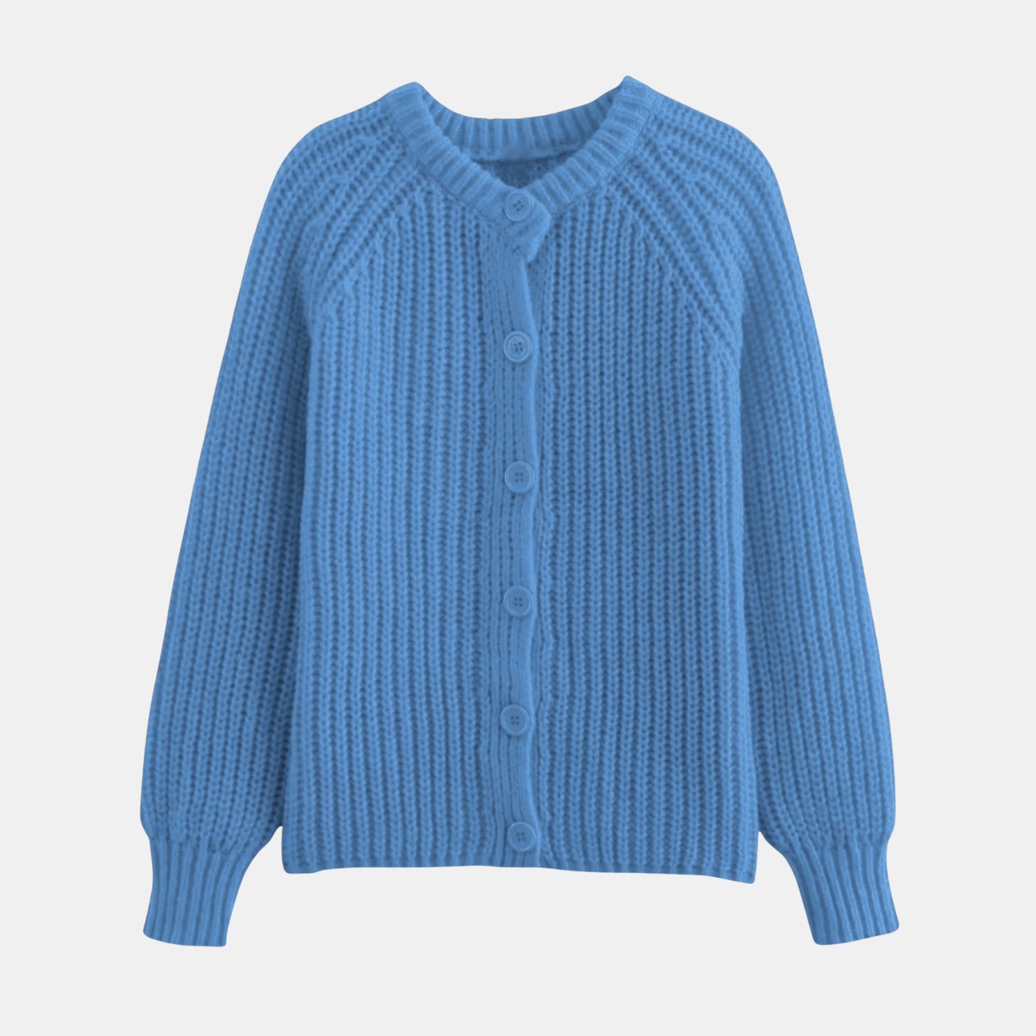 Damen Vintage Rundhals-Strickcardigan von Orren & Valé 