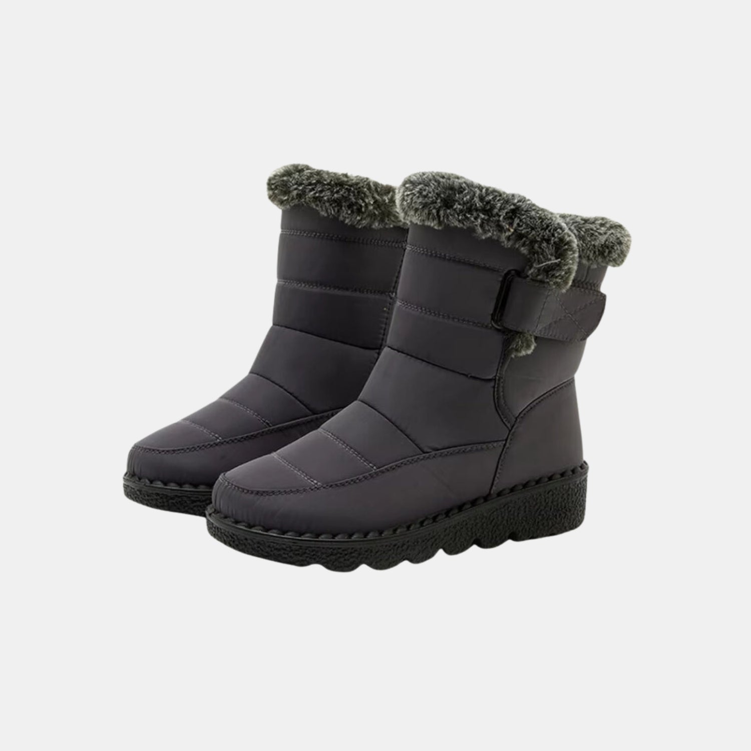 Damen Wasserdichte Winter-Schneestiefel – Warm Gefütterte Schlupf-Boots mit Kunstfell von Orren & Valé 
