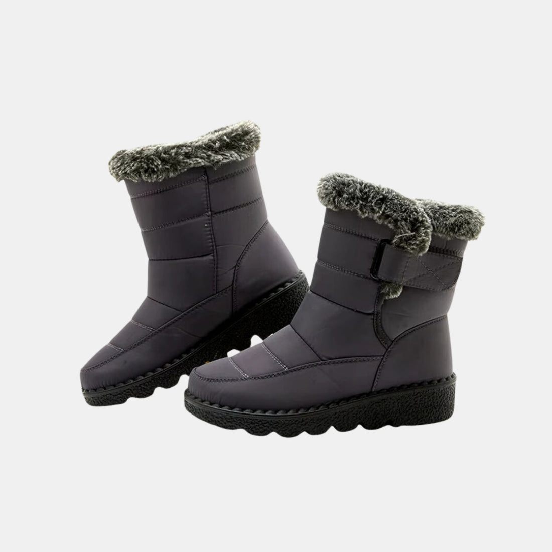 Damen Wasserdichte Winter-Schneestiefel – Warm Gefütterte Schlupf-Boots mit Kunstfell von Orren & Valé 