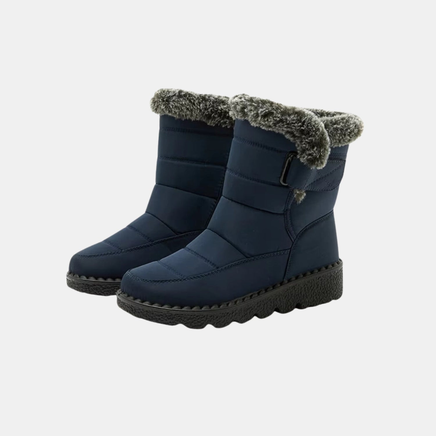Damen Wasserdichte Winter-Schneestiefel – Warm Gefütterte Schlupf-Boots mit Kunstfell von Orren & Valé 
