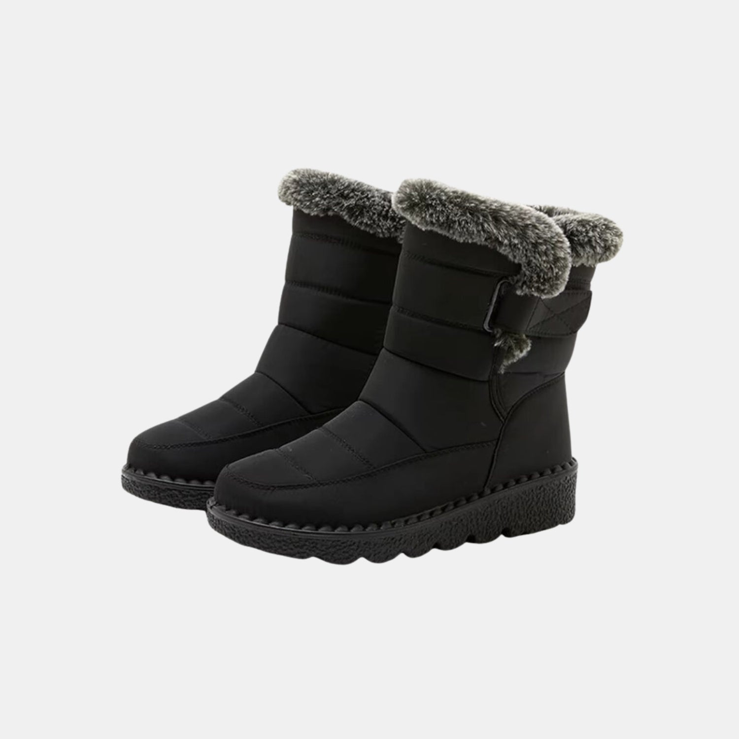 Damen Wasserdichte Winter-Schneestiefel – Warm Gefütterte Schlupf-Boots mit Kunstfell von Orren & Valé 