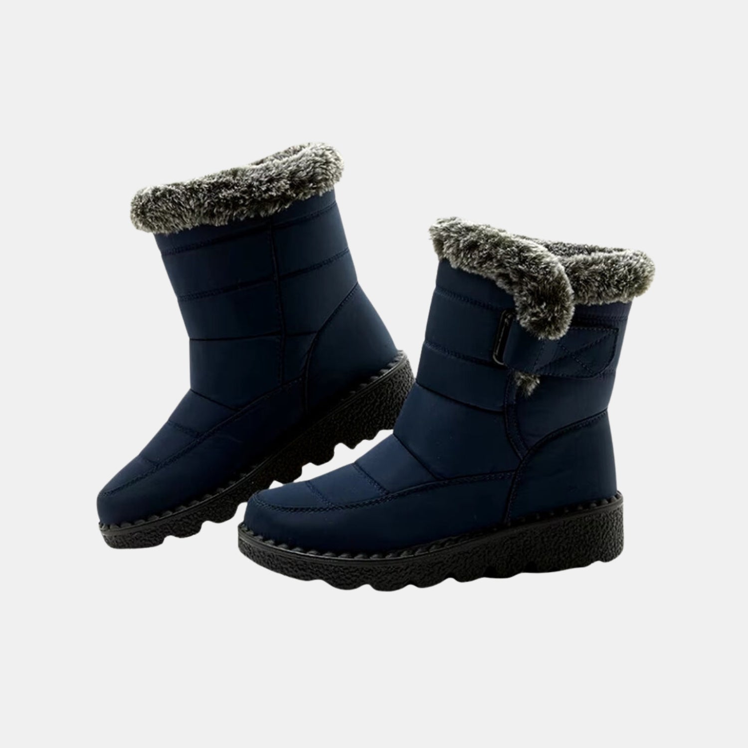 Damen Wasserdichte Winter-Schneestiefel – Warm Gefütterte Schlupf-Boots mit Kunstfell von Orren & Valé 