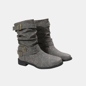 Damen Wasserdichte Winter-Stiefeletten mit Schnalle von Orren & Valé 