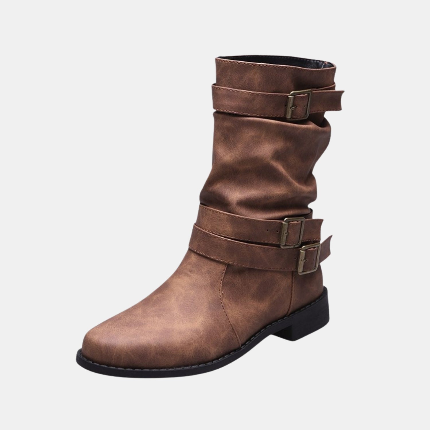 Damen Wasserdichte Winter-Stiefeletten mit Schnalle von Orren & Valé 