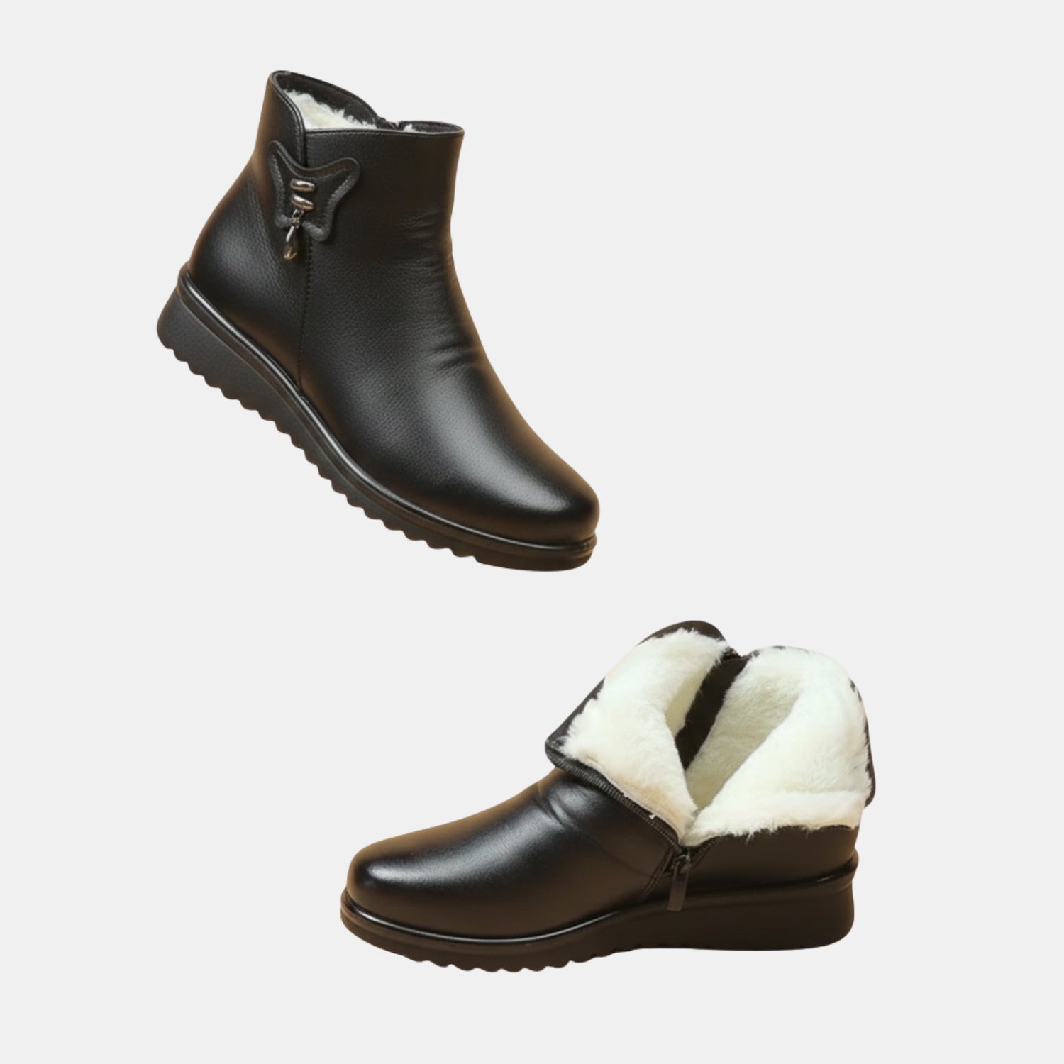 Damen Weiche Baumwoll-Schneestiefel – Gefütterte Winterstiefel mit Rutschfester Sohle von Orren & Valé 