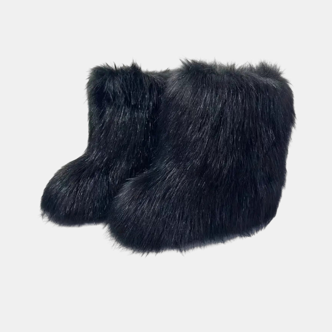 Damen Winter-Kunstfell-Stiefel – Gefütterte Kuschel-Boots mit Rutschfester Sohle