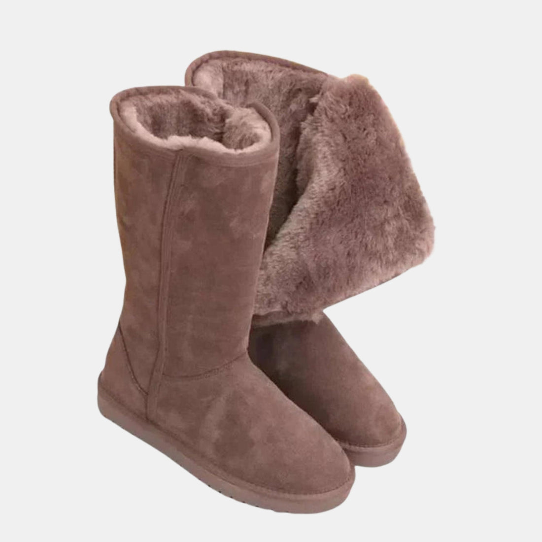 Damen Winterstiefel aus Wildleder – Wasserdicht & Warm mit Lammfellfutter von Orren & Valé 