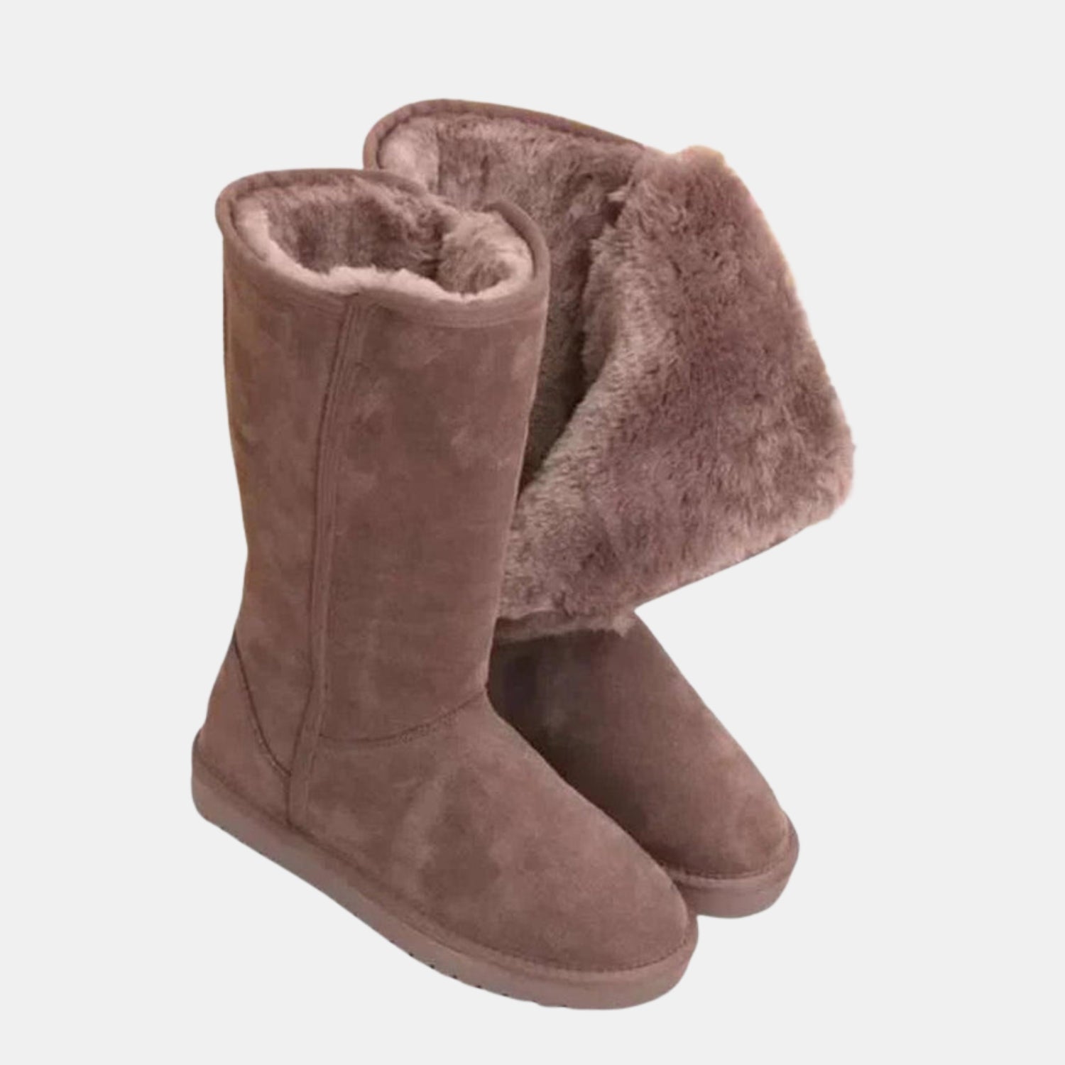 Damen Winterstiefel aus Wildleder – Wasserdicht & Warm mit Lammfellfutter von Orren & Valé 