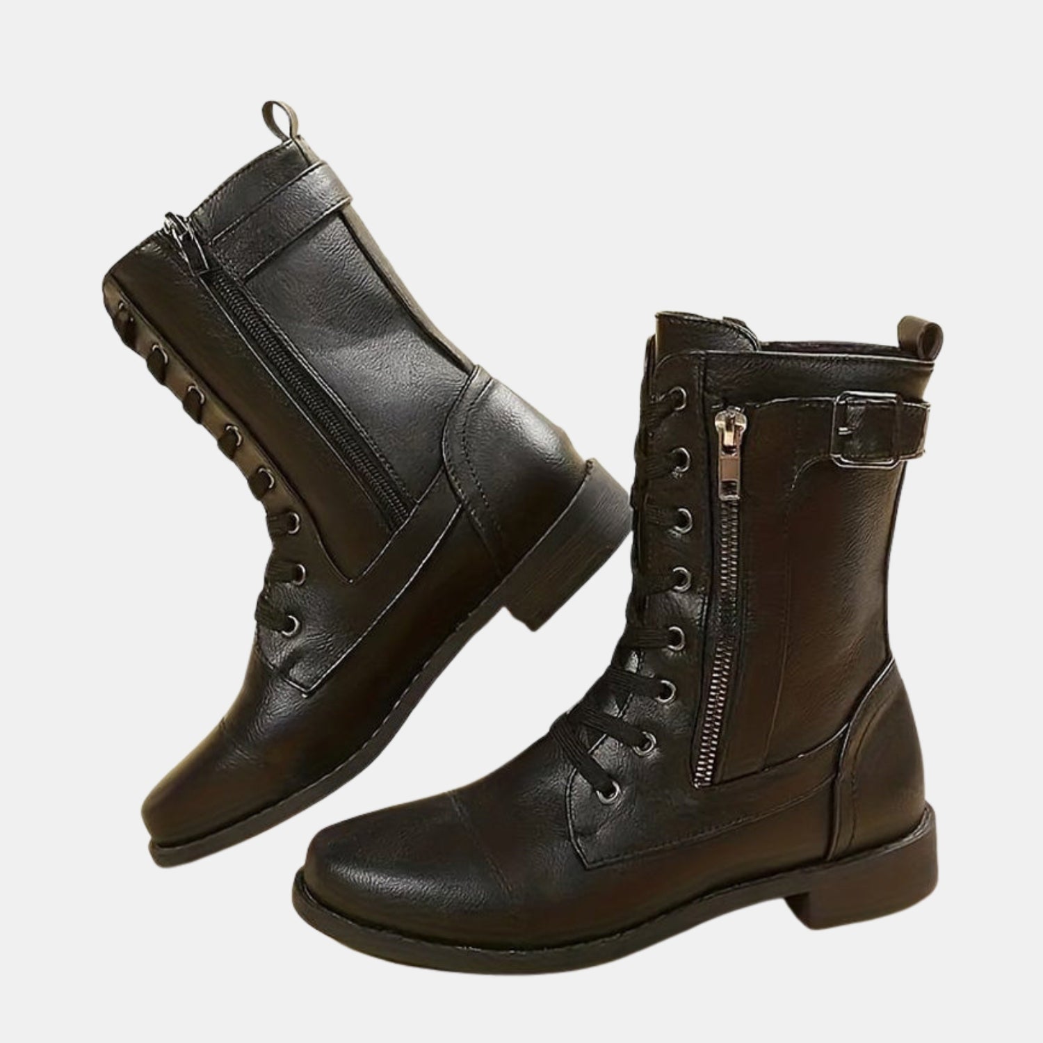 Damen & Herren Orthopädische Komfort-Stiefeletten mit seitlichem Reißverschluss von Orren & Valé 