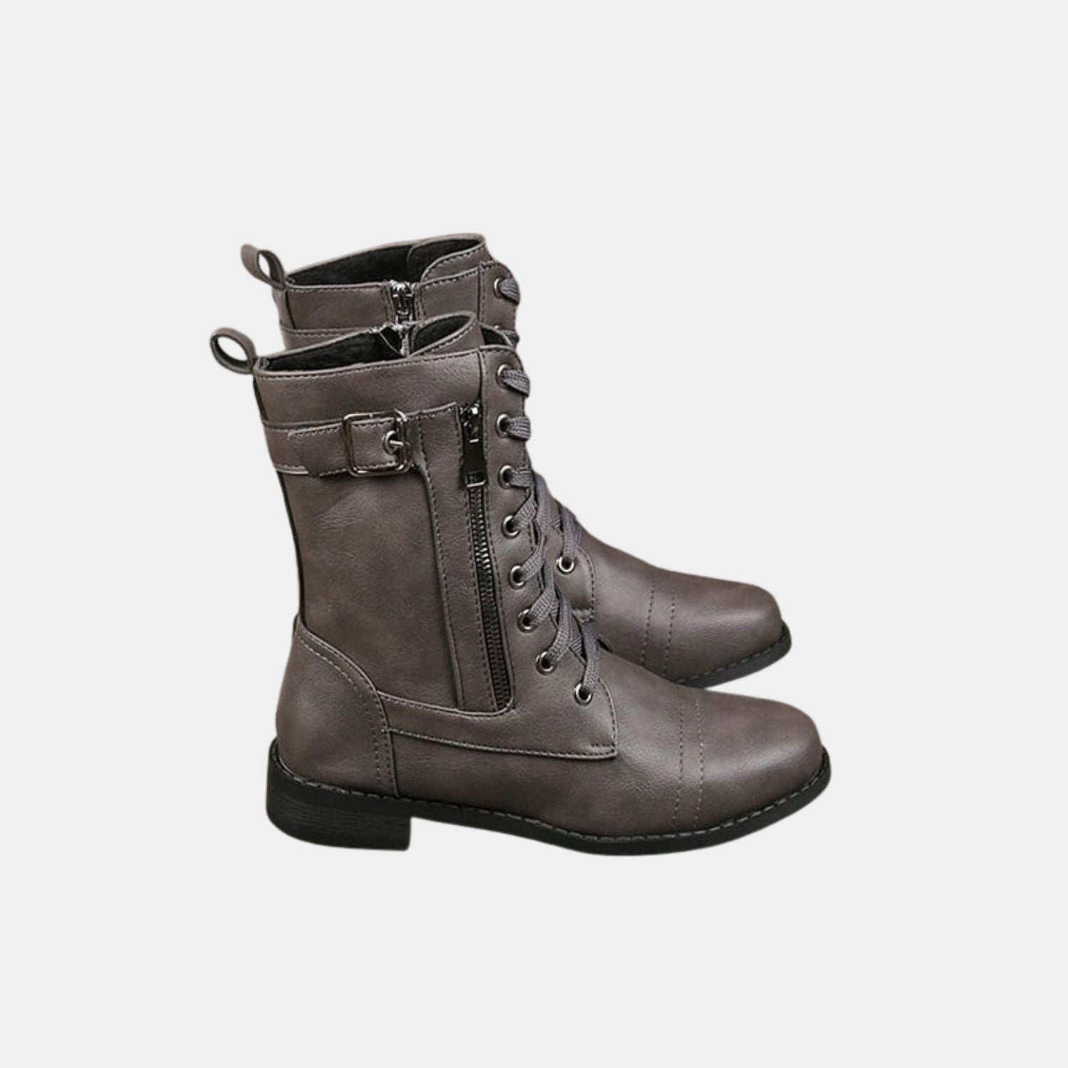 Damen & Herren Orthopädische Komfort-Stiefeletten mit seitlichem Reißverschluss von Orren & Valé 