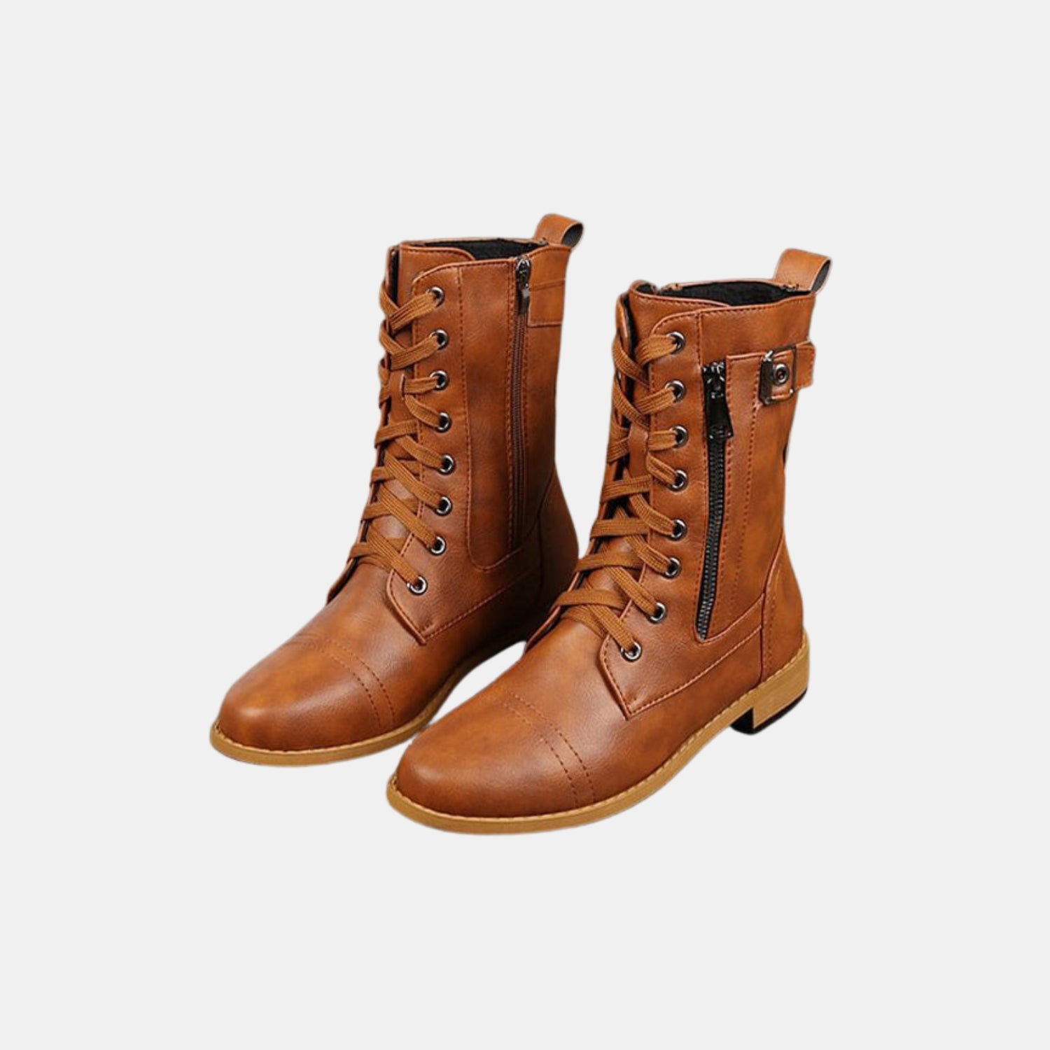 Damen & Herren Orthopädische Komfort-Stiefeletten mit seitlichem Reißverschluss von Orren & Valé 