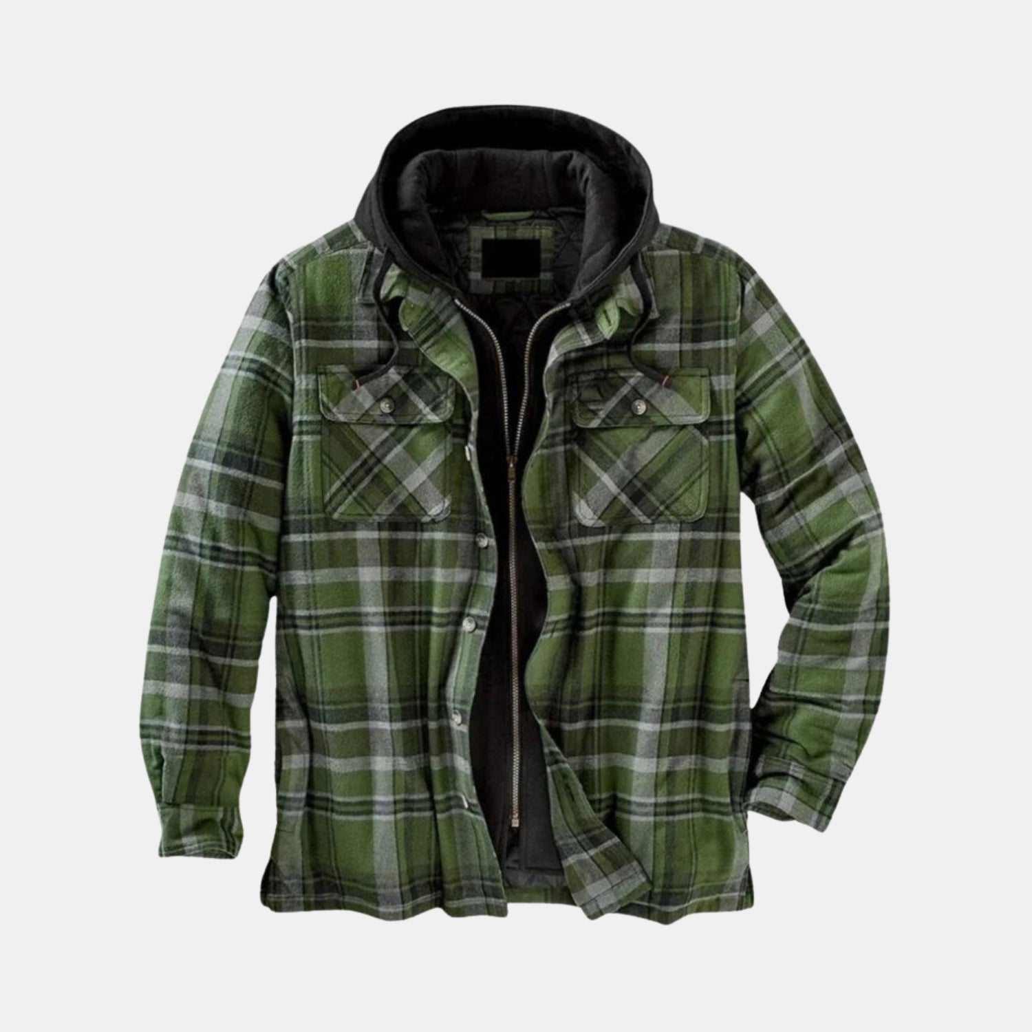 Orren & Valé Herren Flanell-Winterhemdjacke – Fleecegefüttertes Overshirt für warme Outfits an kalten Tagen