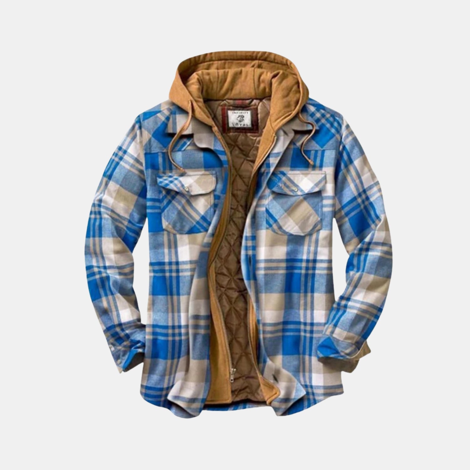 Orren & Valé Herren Flanell-Winterhemdjacke – Fleecegefüttertes Overshirt für warme Outfits an kalten Tagen