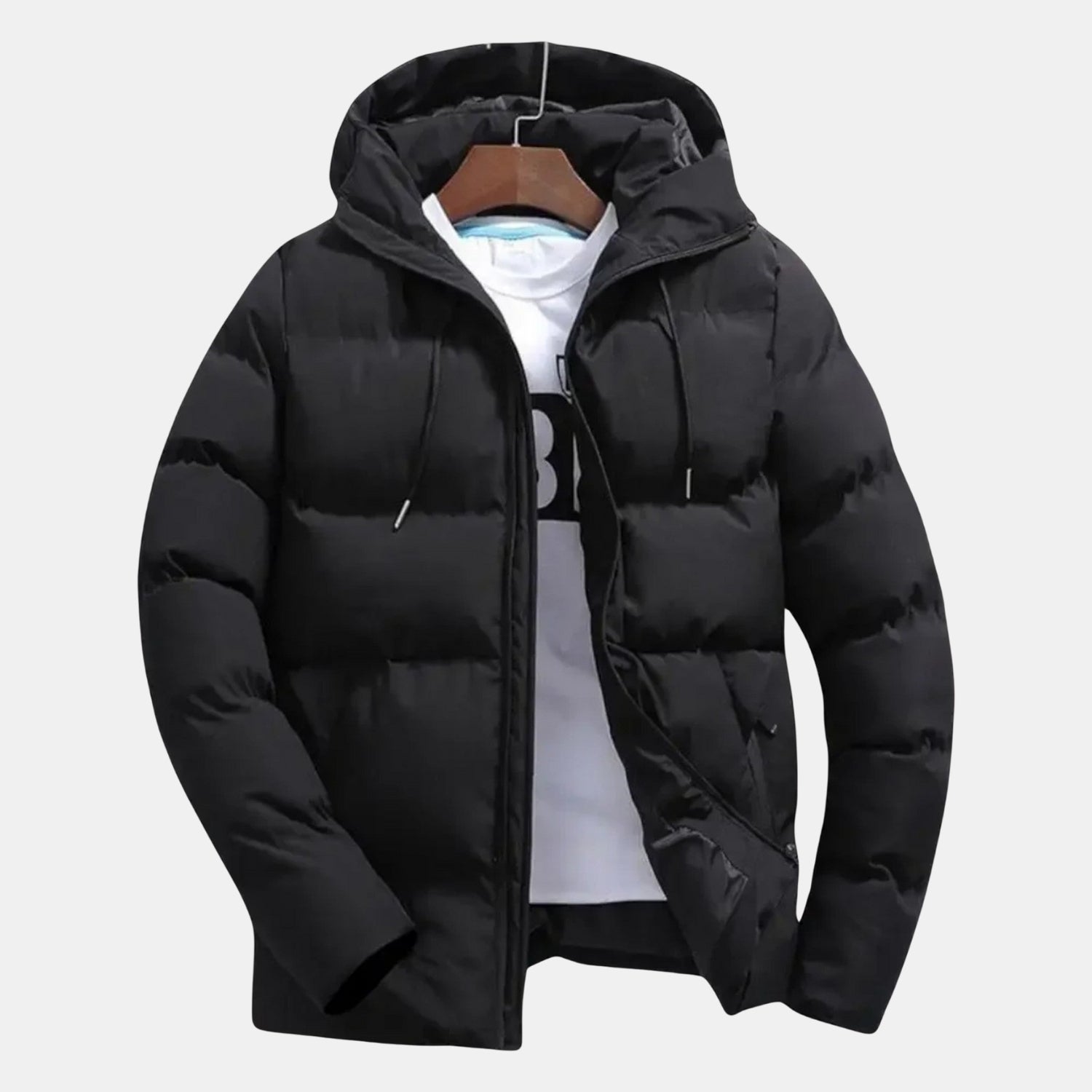 Herren Kapuzen-Steppjacke – Zeitlose Gefütterte Puffer-Winterjacke für kalte Tage von Orren & Valé 