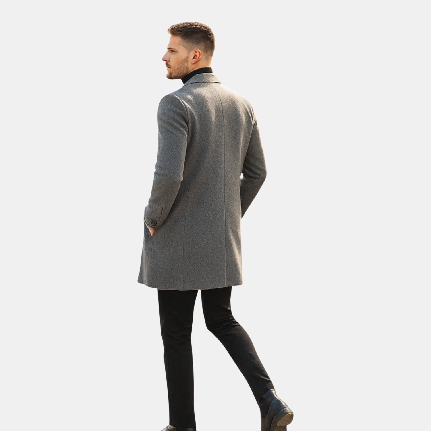 Herren Klassischer Woll-Wintermantel – Langer Eleganter Mantel für Business & Alltag von Orren & Valé 