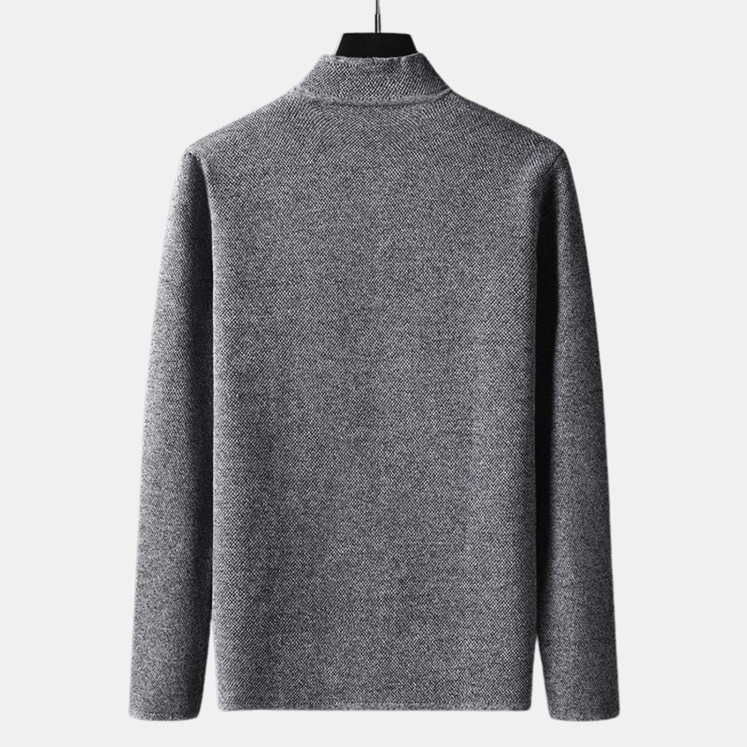 Herren Knit Cardigan im Clean-Look – Stehkragen, 2-Knopf-Leiste & Alltags-Taschen von Orren & Valé 