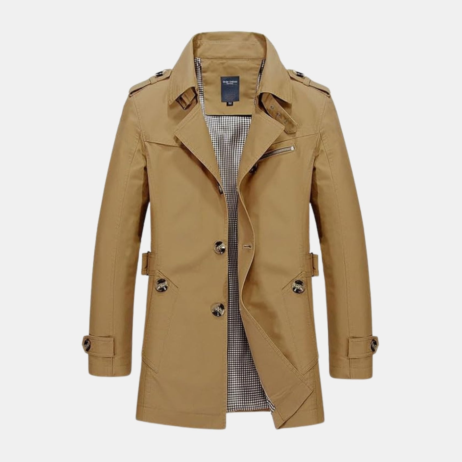 Herren Leichter Trenchcoat Frühling – Eleganter Übergangsmantel mit Reverskragen von Orren & Valé