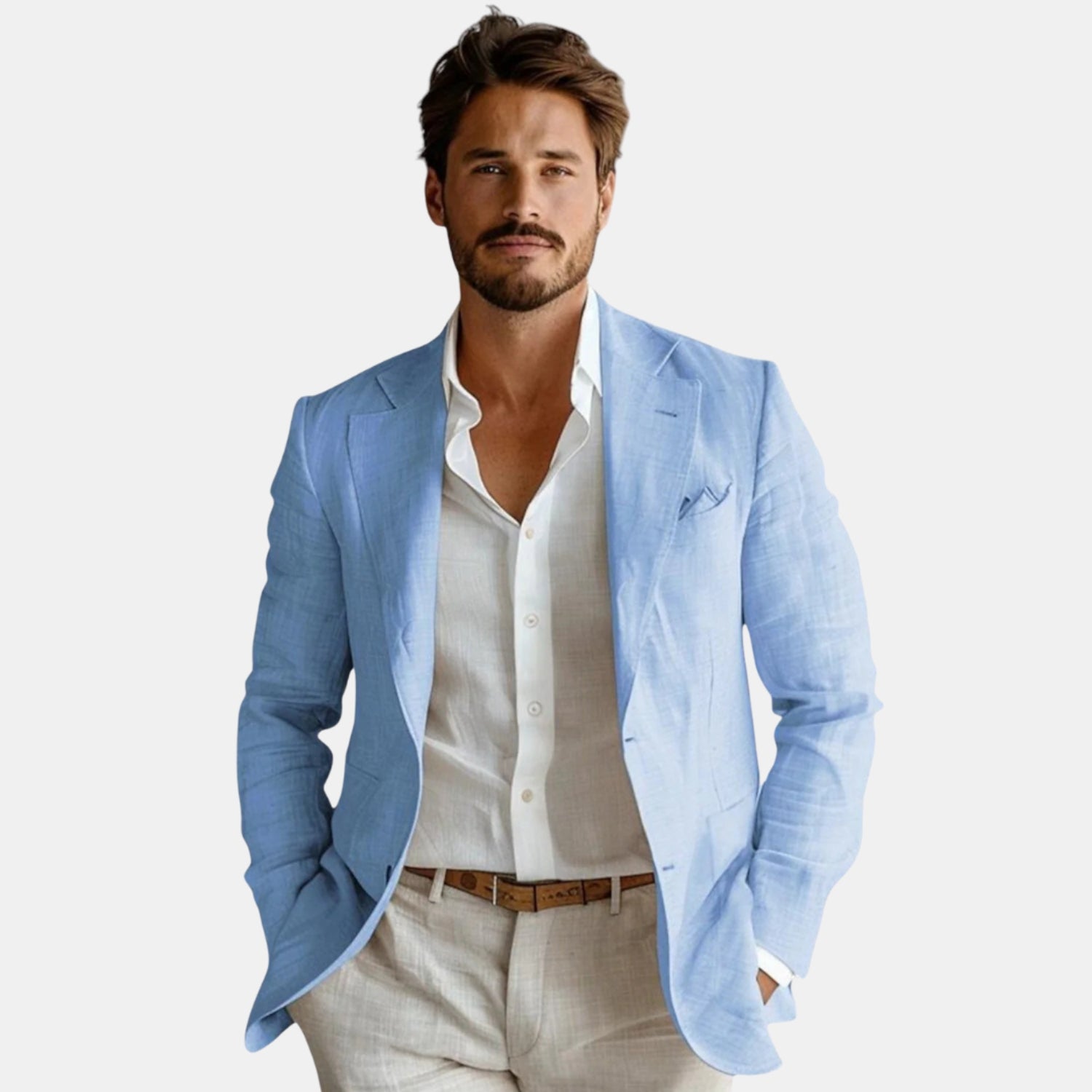Herren Leinen-Sommerblazer – Leichte Struktur-Sakkojacke für elegante Outfits an warmen Tagen VON Orren & Valé 