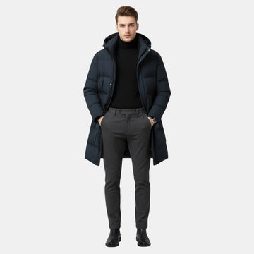 Herren Premium Daunen-Winterparka mit Kapuze – Eleganter, Warm Gefütterter Wintermantel von Orren & Valé 