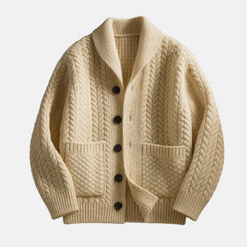 Herren Strickcardigan mit Knopfleiste – Weicher Wollmix-Pullover für Herbst & Winter von Orren & Valé 