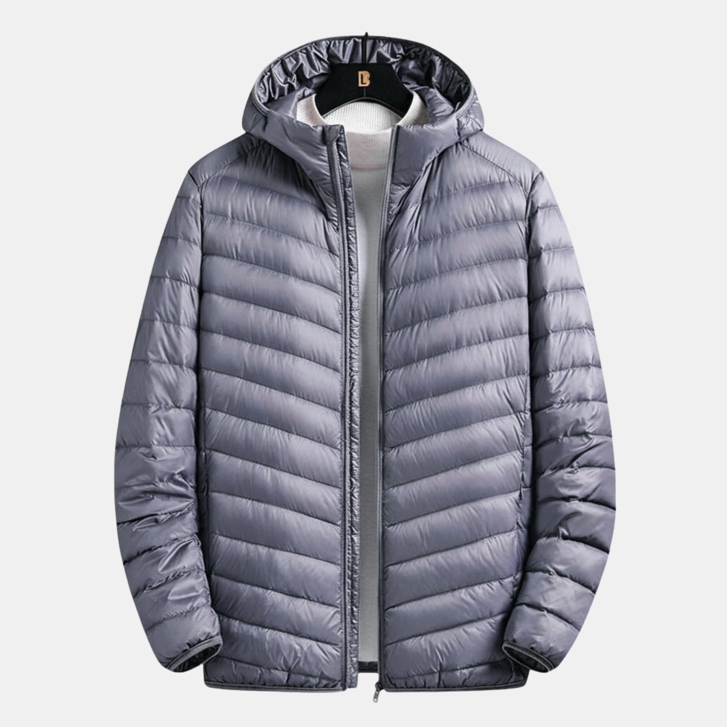 Herren Wattierte Kapuzenjacke – Leichte Stepp-Pufferjacke für Herbst & Winter von Orren & Valé 