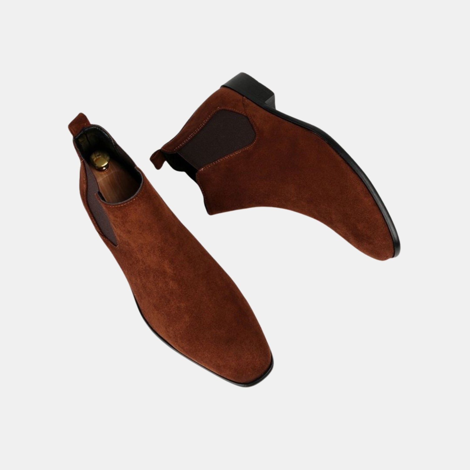 Herren Wildleder-Chelsea-Stiefeletten – Warme Winter-Dress-Boots für Business, Feier & Alltag von  Orren & Valé 