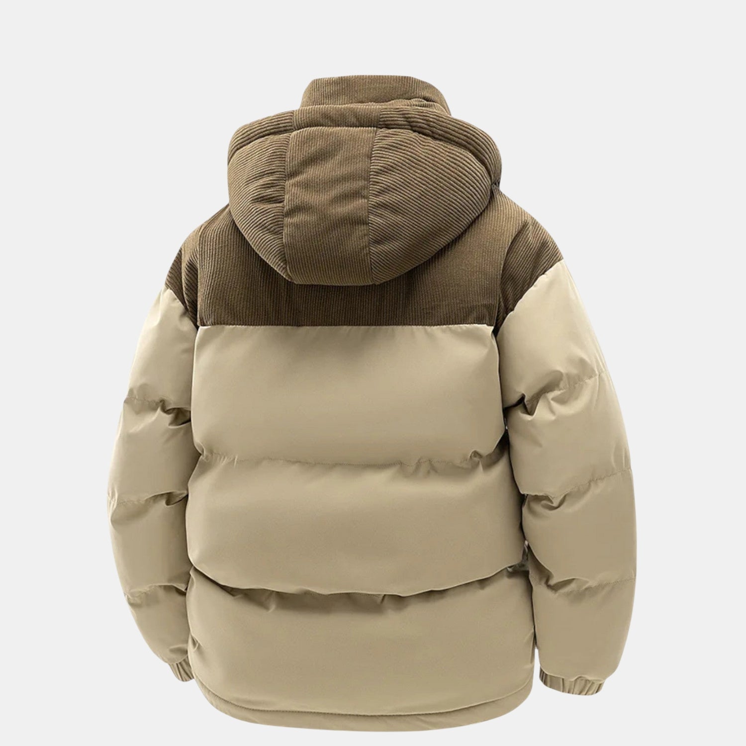 Herren Winterjacke mit Fleecefutter & Abnehmbarer Kapuze von Orren & Valé 