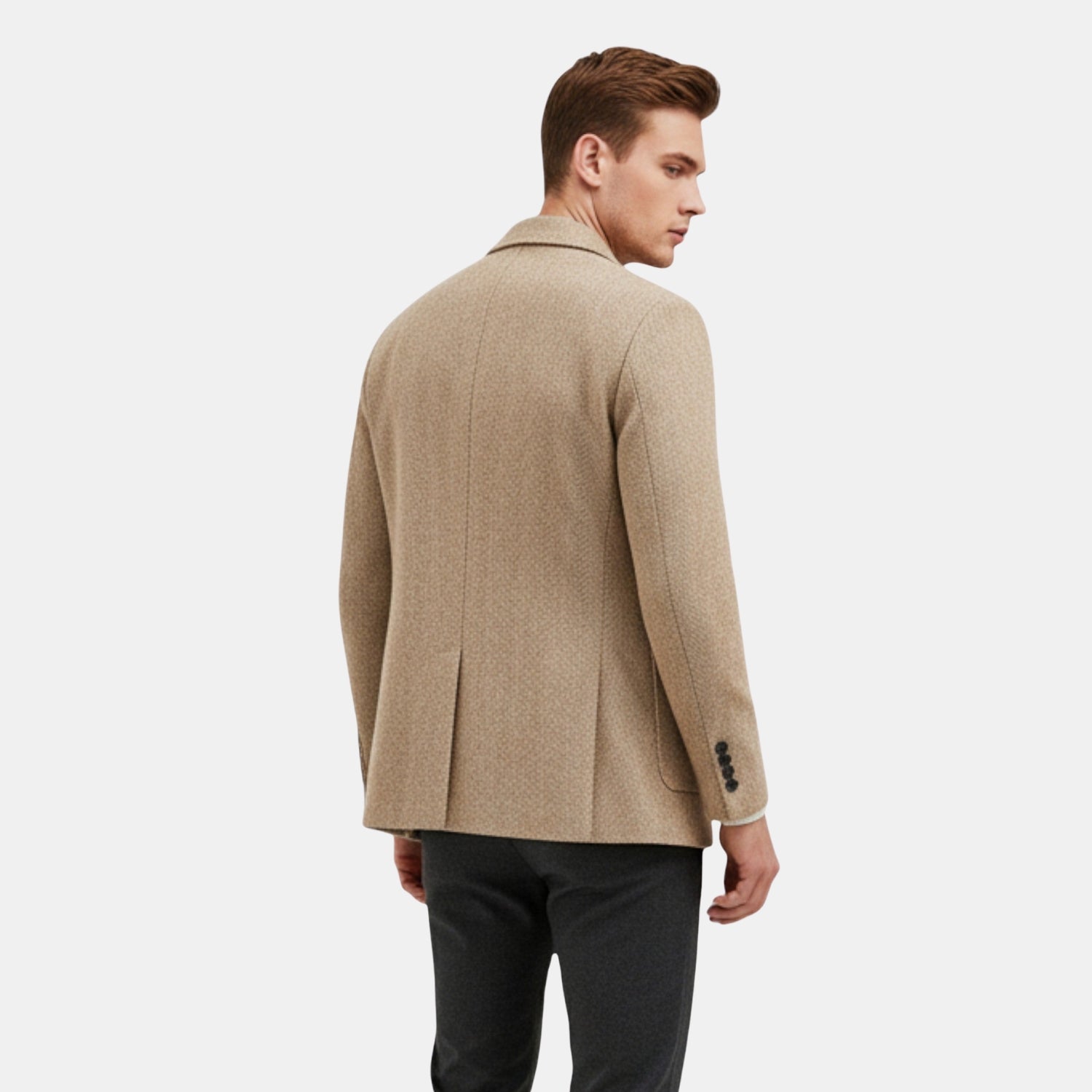 Herren Wollmix-Businessjacke mit Revers – Elegante Wolljacke für Büro & Alltag von Orren & Valé 