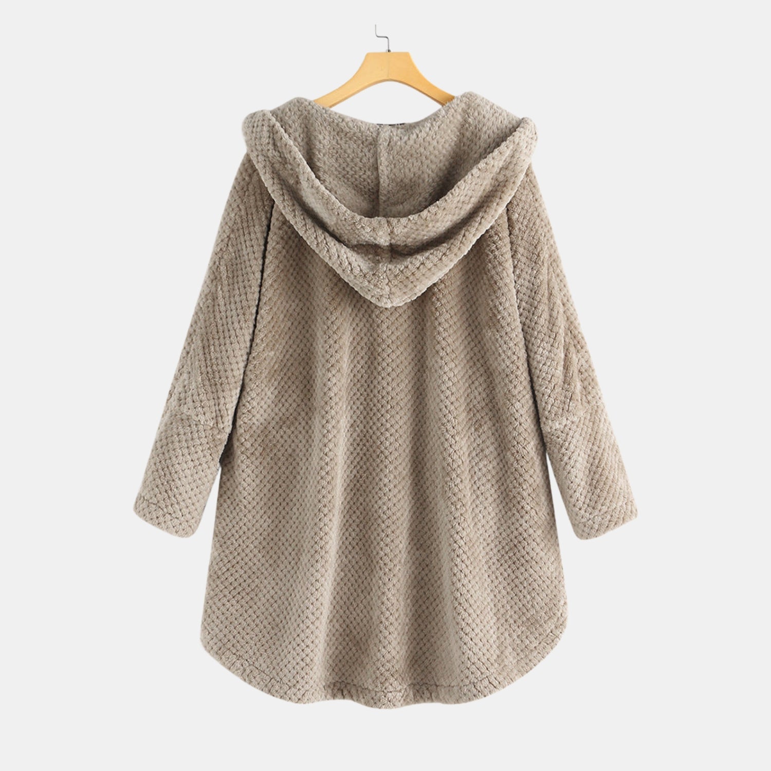 Kuscheliger Doubleface-Fleece-Wintermantel mit Kapuze von Orren & Valé 