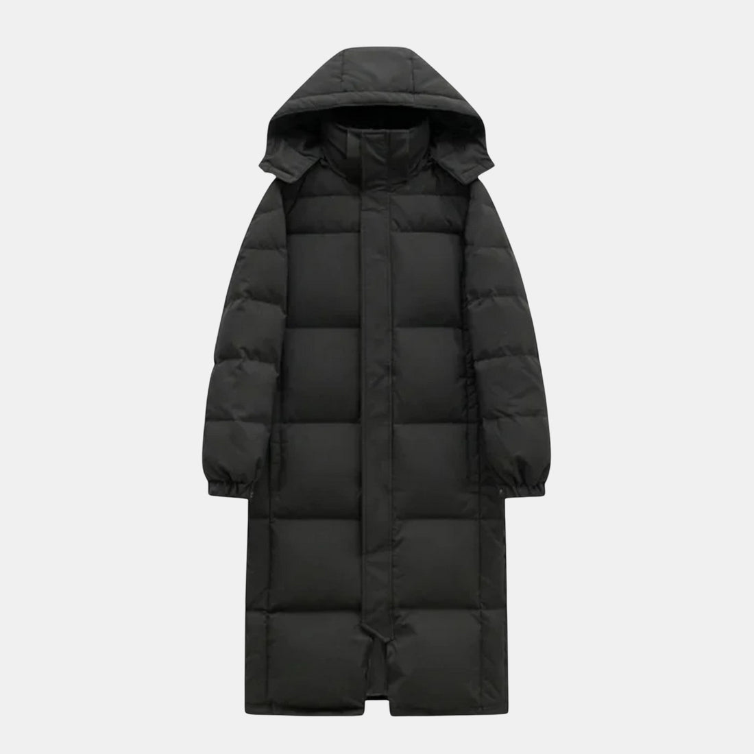 Unisex Langer Baumwoll-Steppmantel – Gefütterte Pufferjacke für Herbst & Winter von Orren & Valé 
