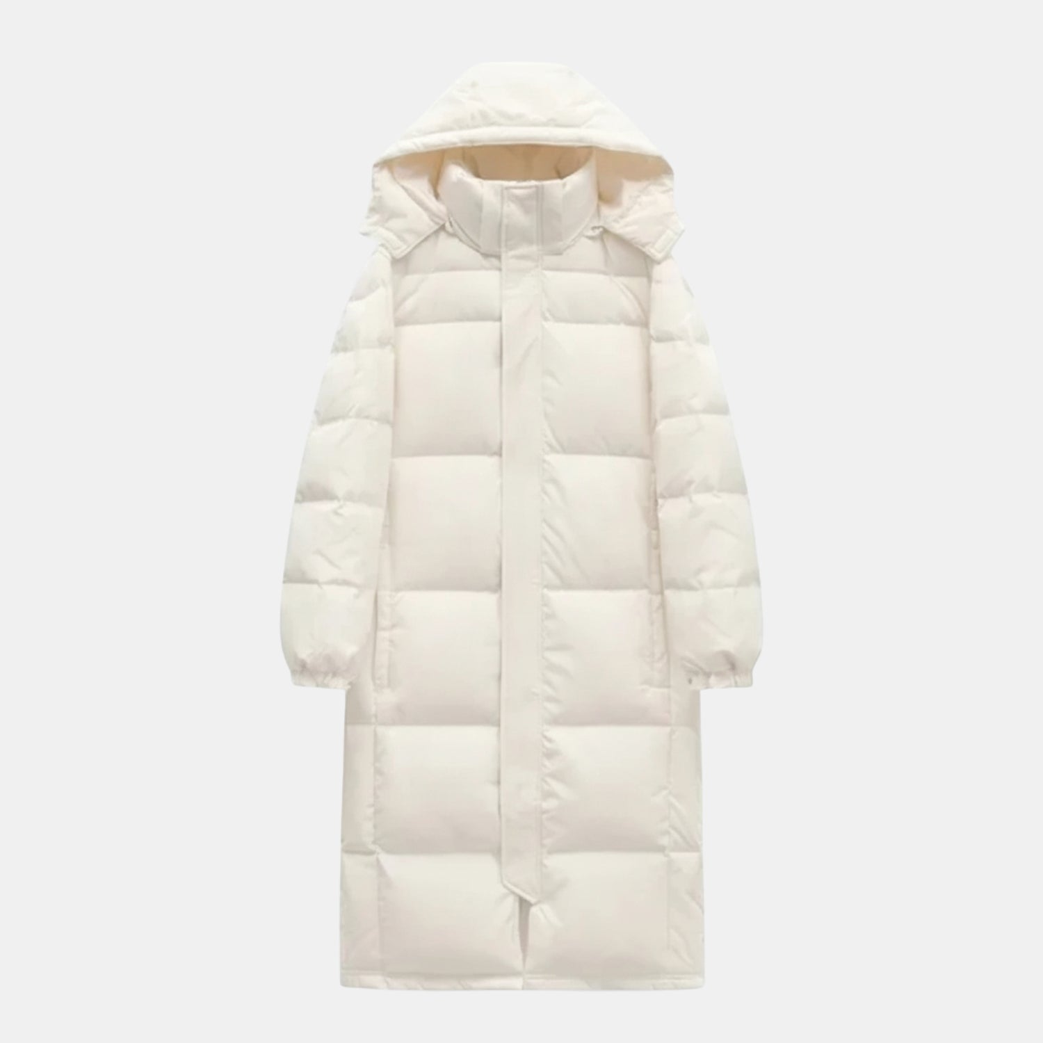 Unisex Langer Baumwoll-Steppmantel – Gefütterte Pufferjacke für Herbst & Winter von Orren & Valé 