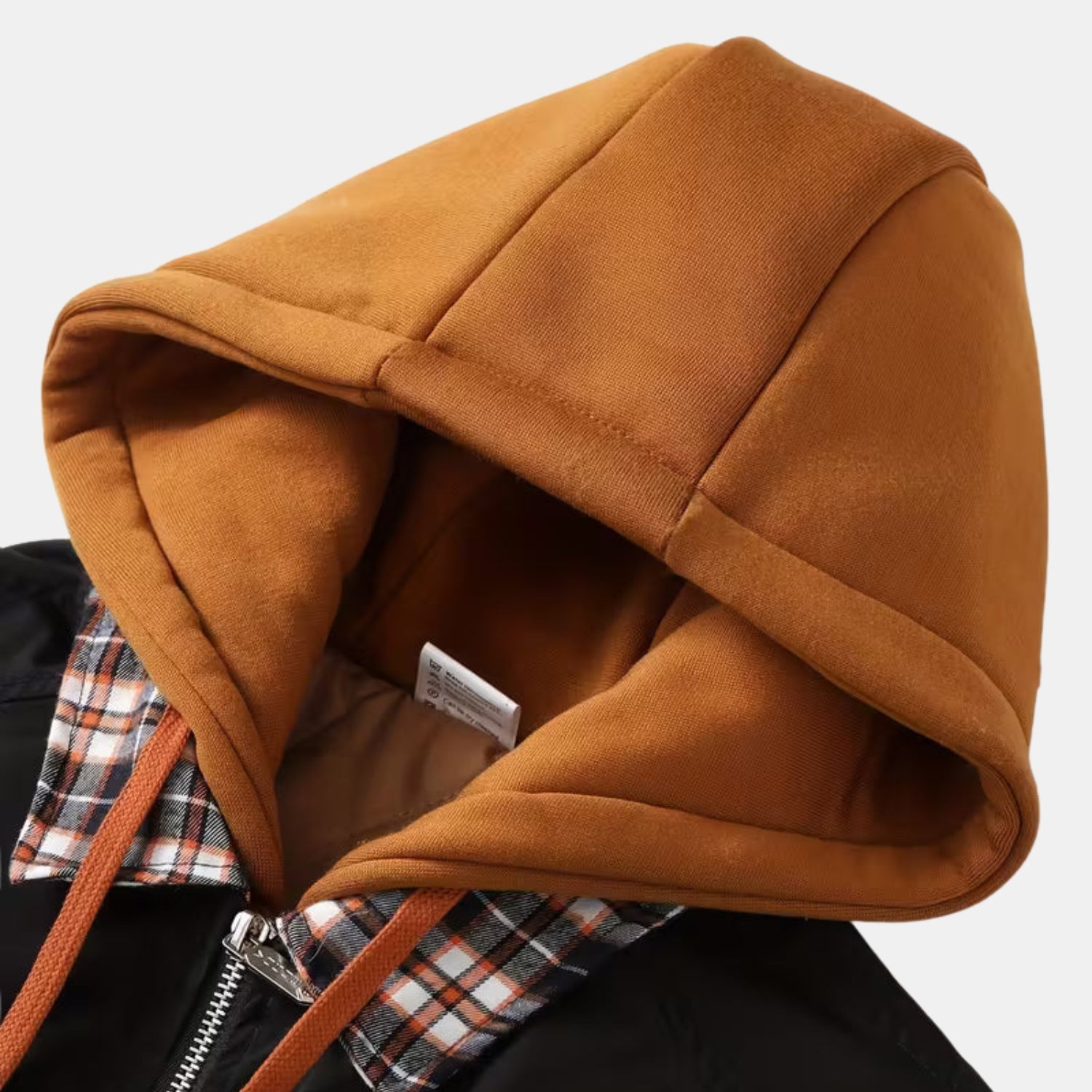 Herren Gefütterte Kapuzenjacke mit Karofutter – Winddichte Winter- & Übergangsjacke von Orren & Valé