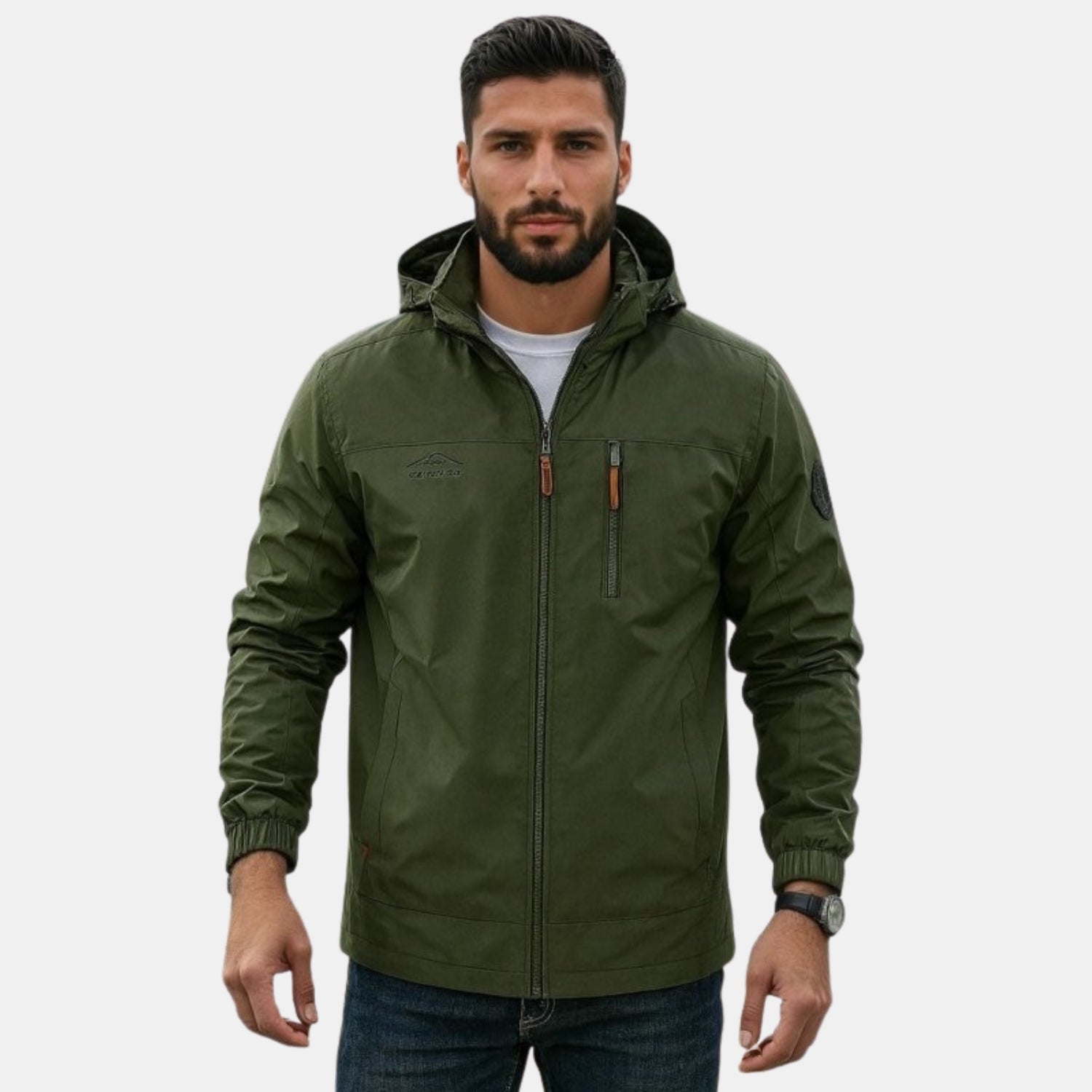 Herren Hydra-Funktionsjacke – Wasserdichte Outdoorjacke mit Kapuze von Orren & Valé