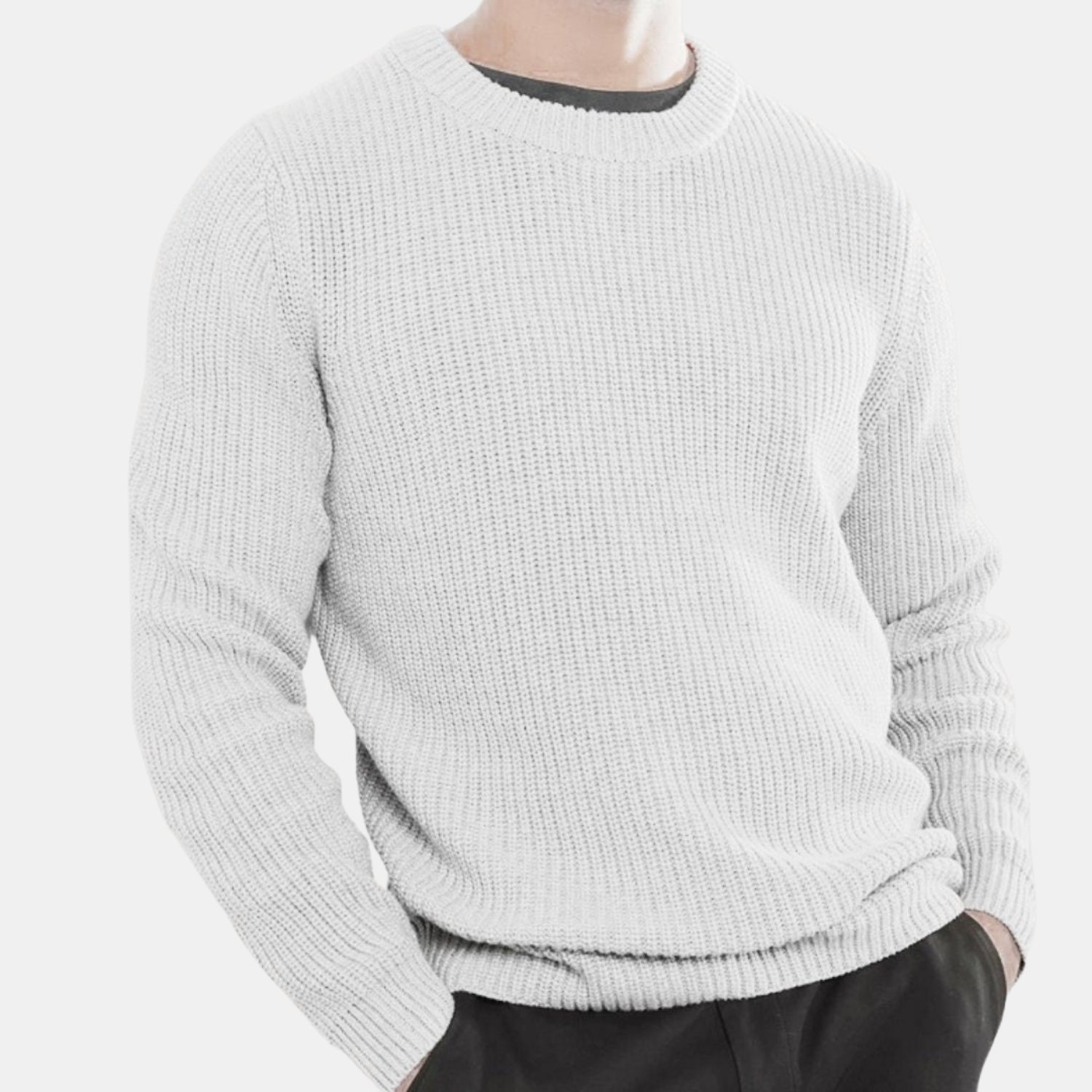 Herren Woll-Strickpullover – Kuscheliger Winterpullover mit Rundhalsausschnitt von Orren & Valé 