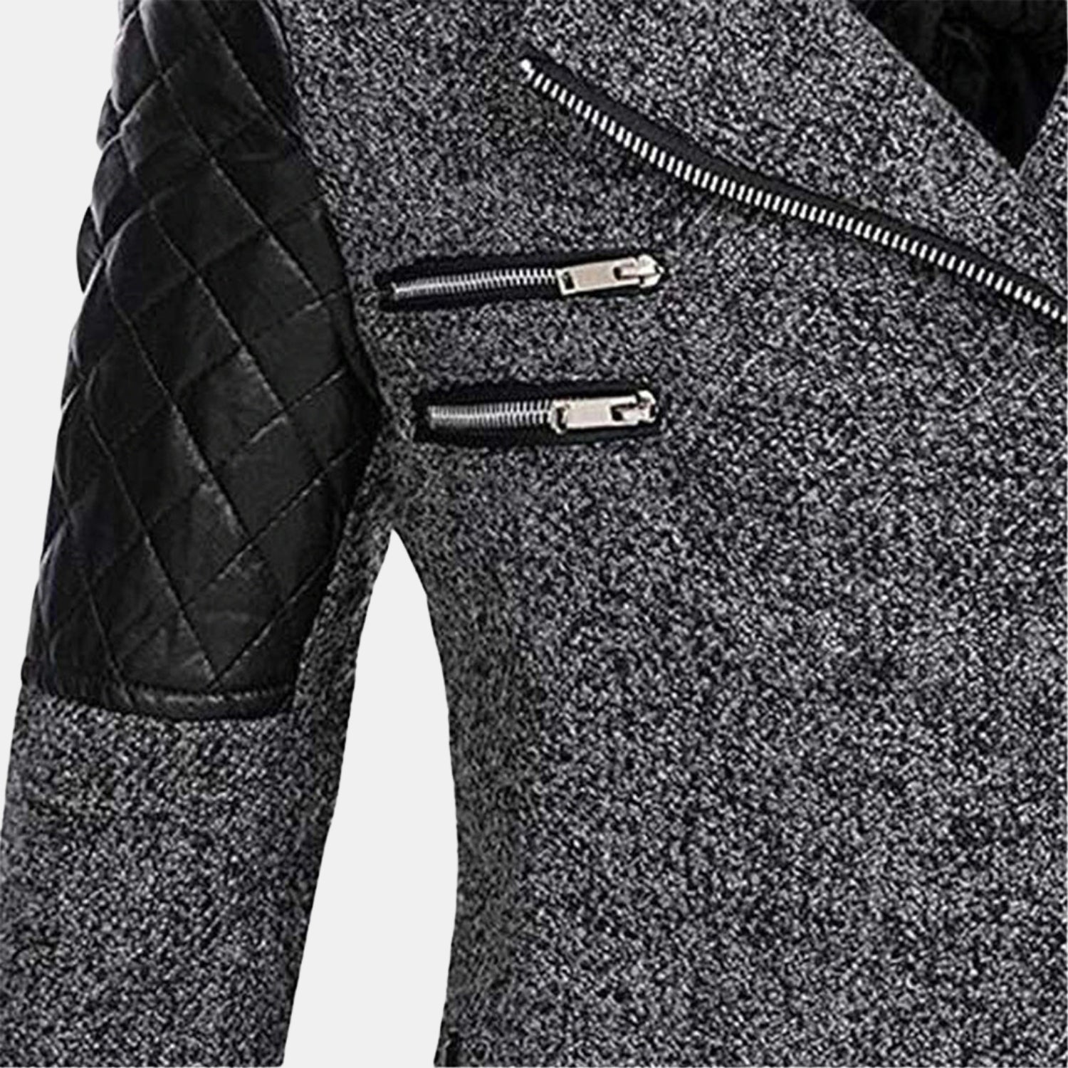 Damen Winterjacke mit Kapuze – Lange Gefütterte Jacke mit Reißverschluss für kalte Tage