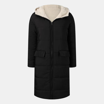 Damen Winter-Steppmantel mit Fleecefutter – Warme Lange Pufferjacke für Kalte Tage von Orren & Valé 