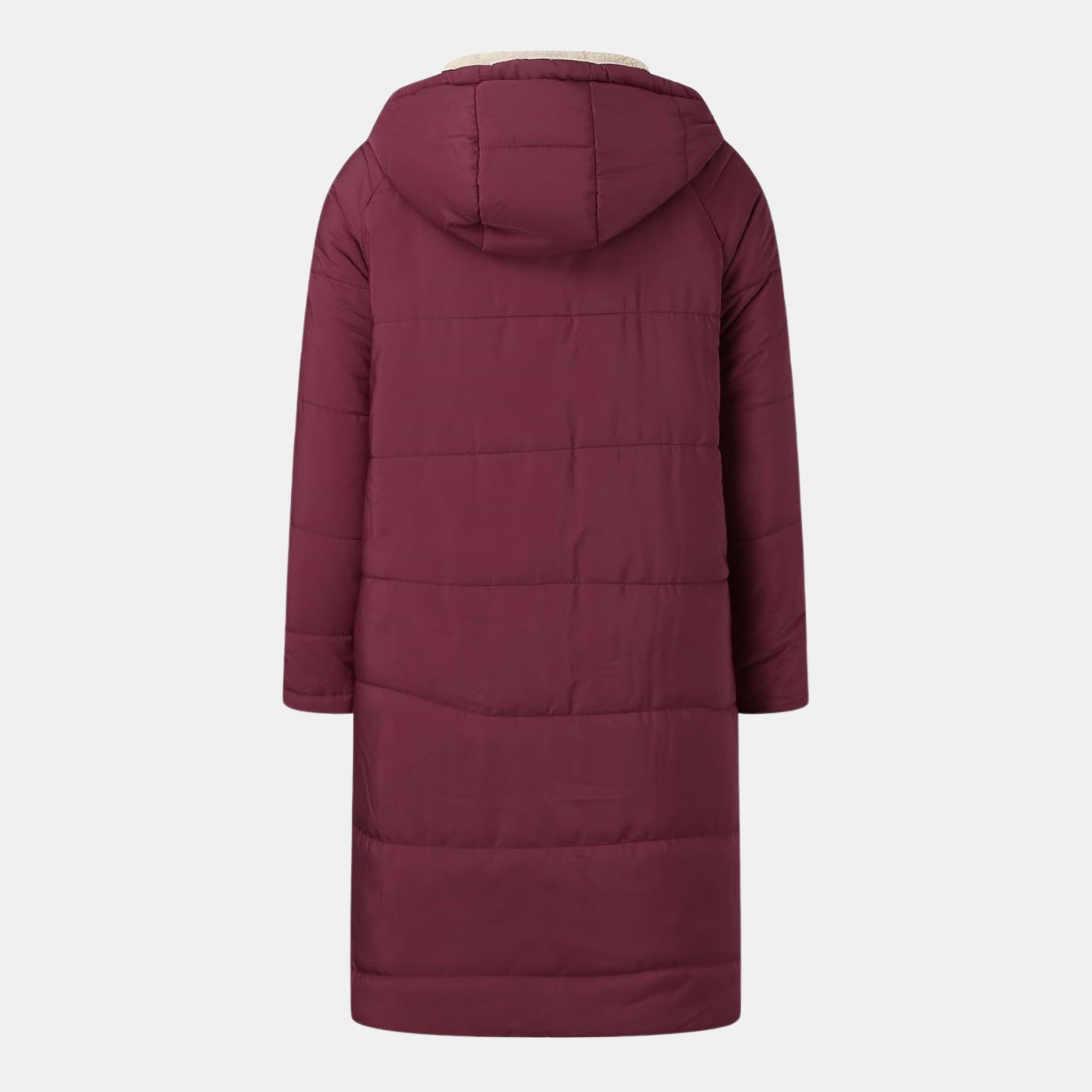 Damen Winter-Steppmantel mit Fleecefutter – Warme Lange Pufferjacke für Kalte Tage von Orren & Valé 