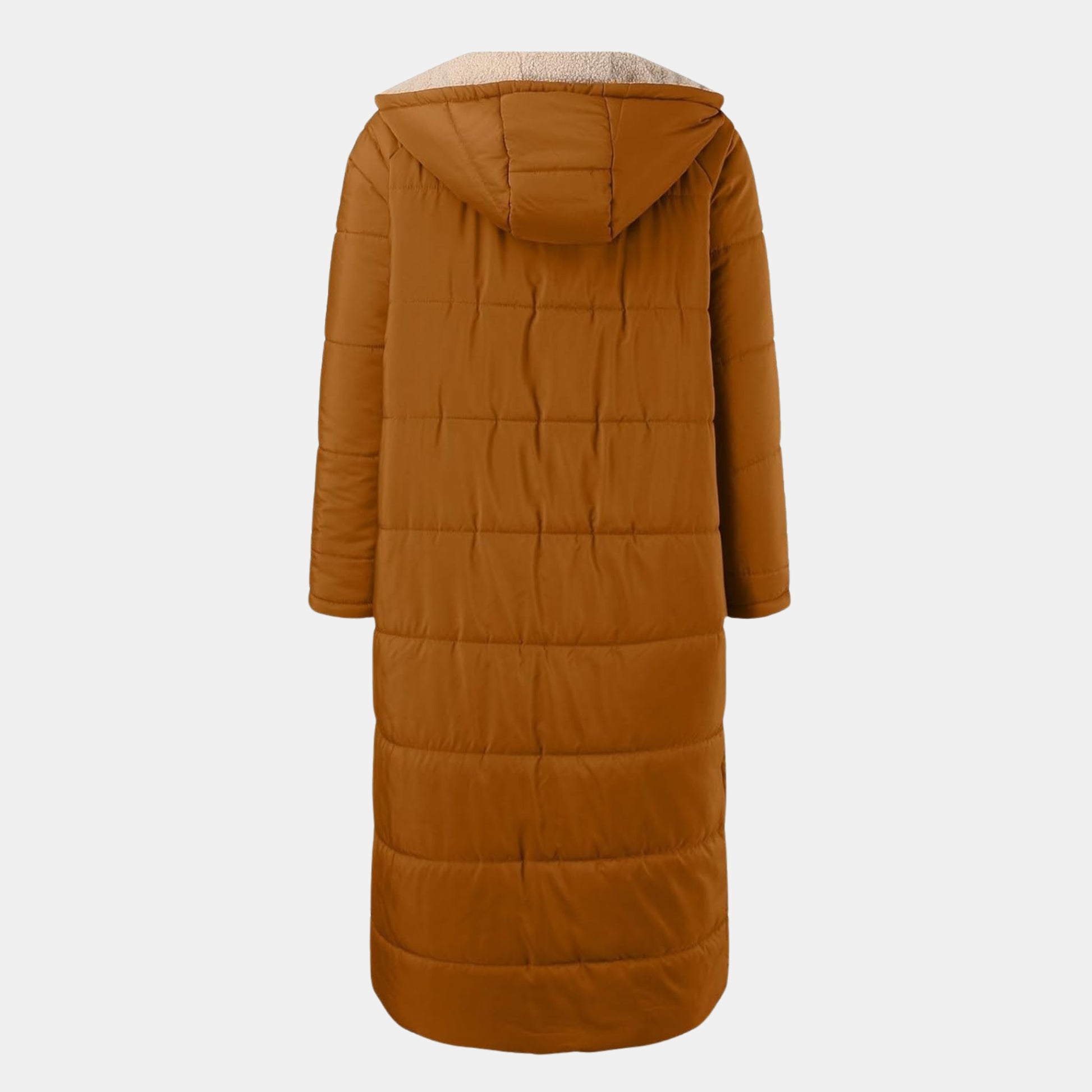 Damen Winter-Steppmantel mit Fleecefutter – Warme Lange Pufferjacke für Kalte Tage von Orren & Valé 