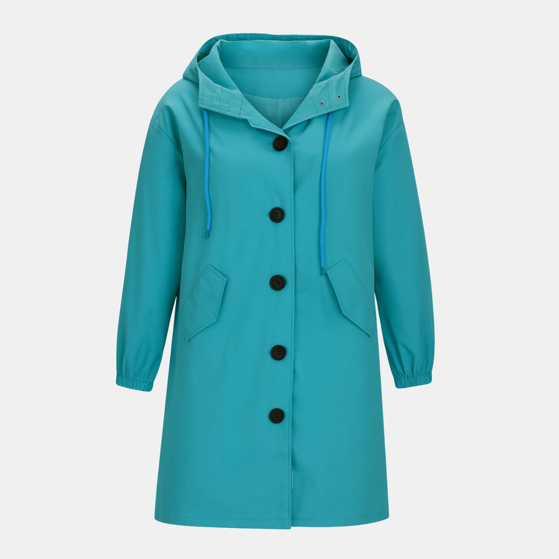 trenchcoat-mit-kapuze-damen-wasserabweisend-uebergangsmantel-casual-look-hellgrau-rueckenansicht